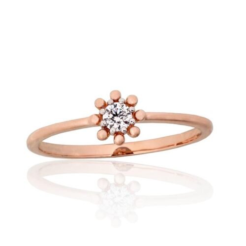 Gold ring with Zirkons