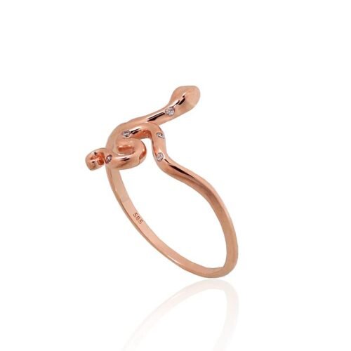 Alternative view of Gold ring with Zirkons