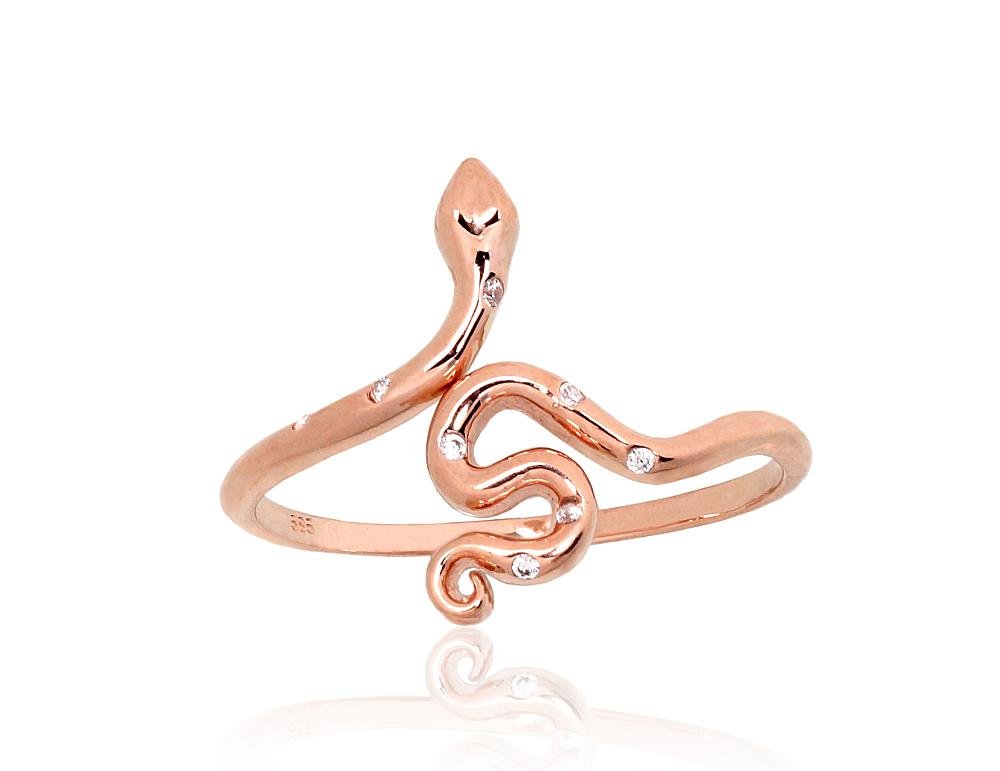 Gold ring with Zirkons