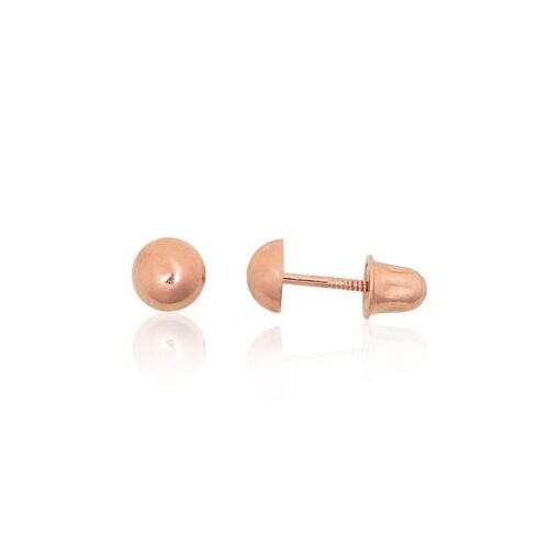 Gold screw studs earrings