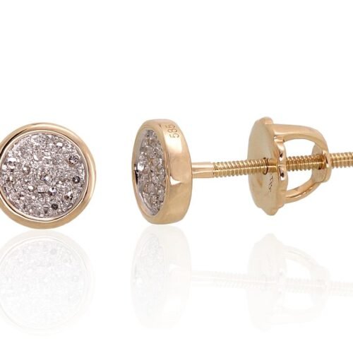 Gold Ear-rings screw studs