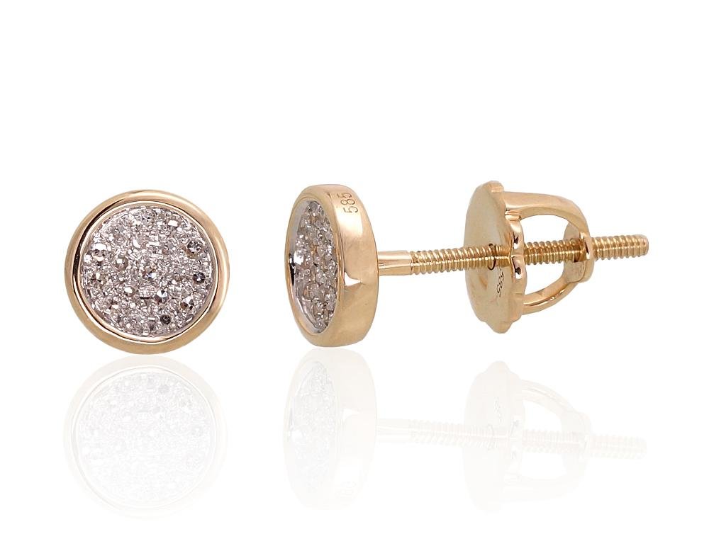 585 gold screw back stud earrings – secure and comfortable earrings for women