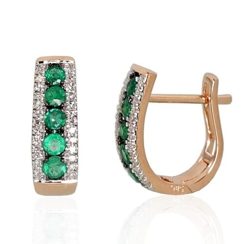 "English" lock Gold Ear-rings