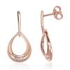 Gold classic studs earrings with Diamonds