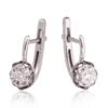 Gold Earrings with Diamonds - Image 2