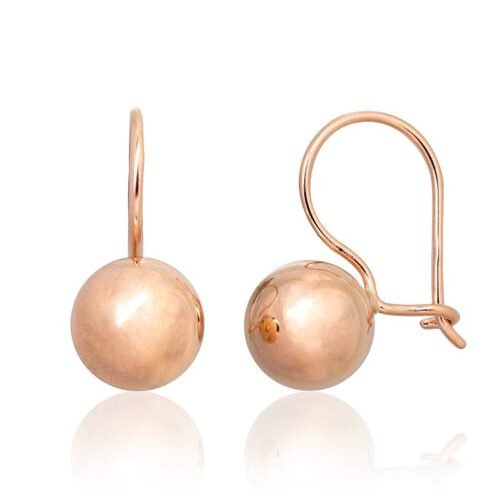 Gold hook earrings