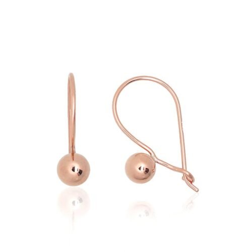 Gold hook earrings