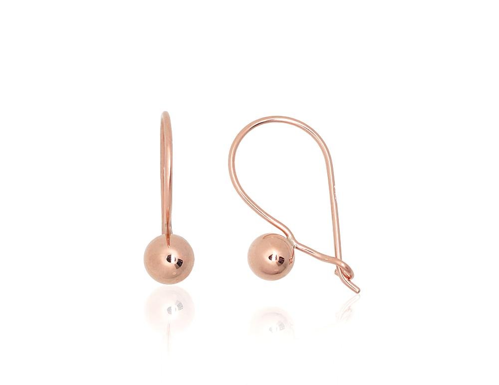 Gold hook earrings