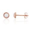 Gold classic studs earrings with Opalit