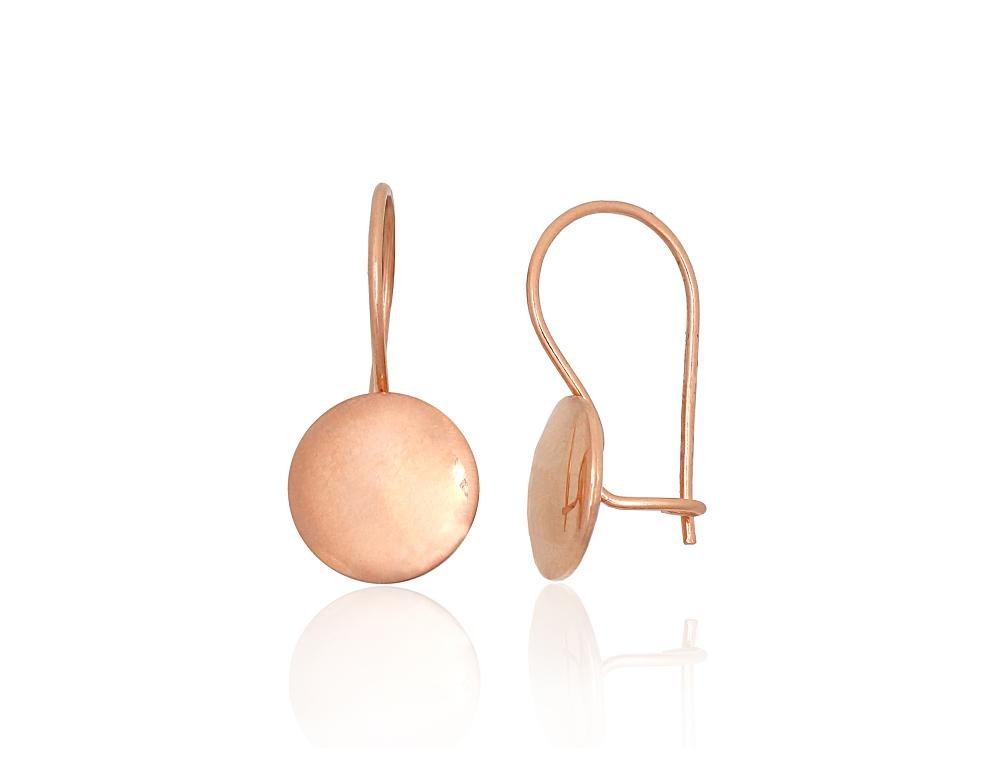 Gold hook earrings