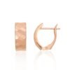 Gold earrings with 'english' lock