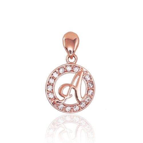 Gold pendant with Zirkons