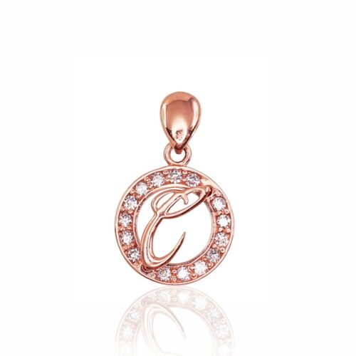 Gold pendant with Zirkons