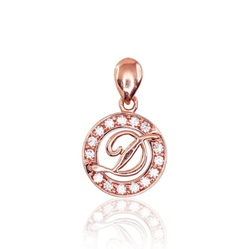 Gold pendant with Zirkons