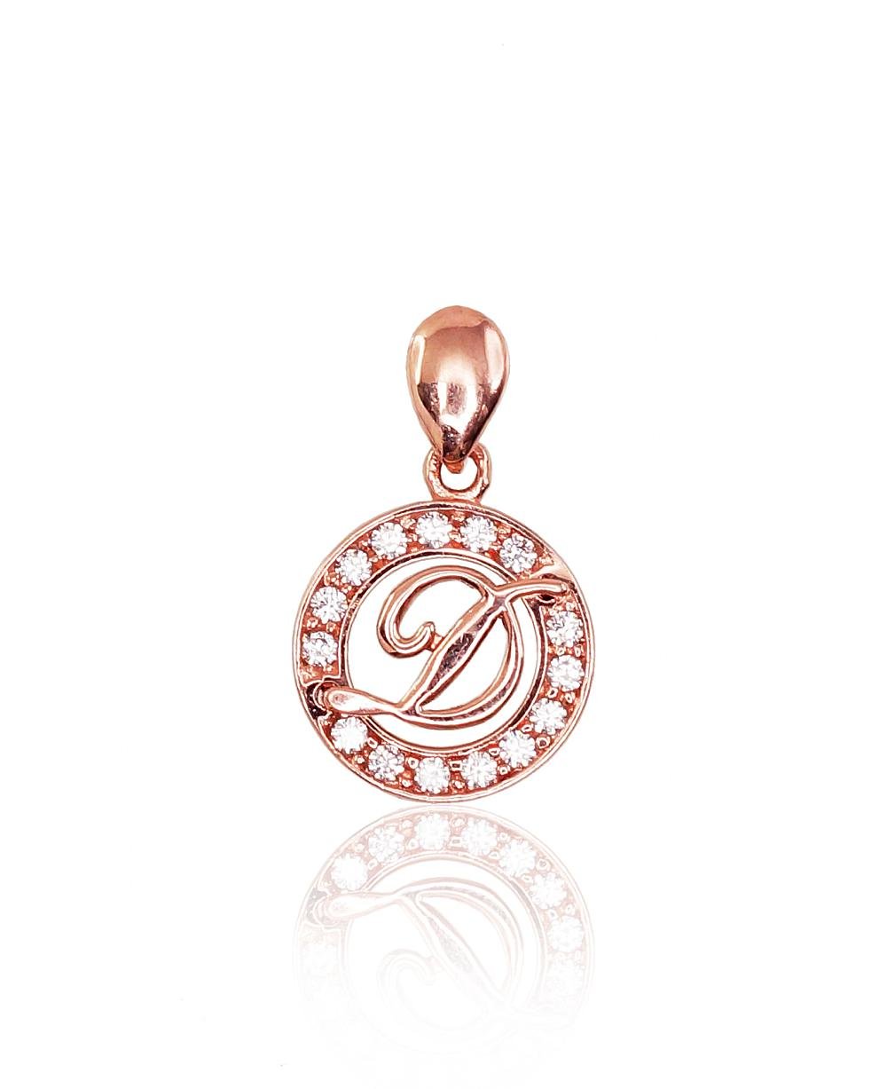 Gold pendant with Zirkons