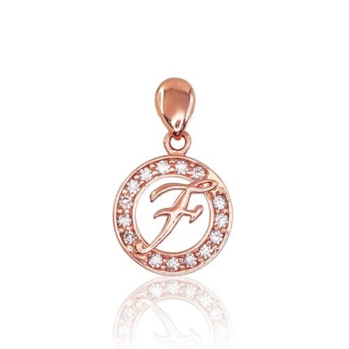 Gold pendant with Zirkons
