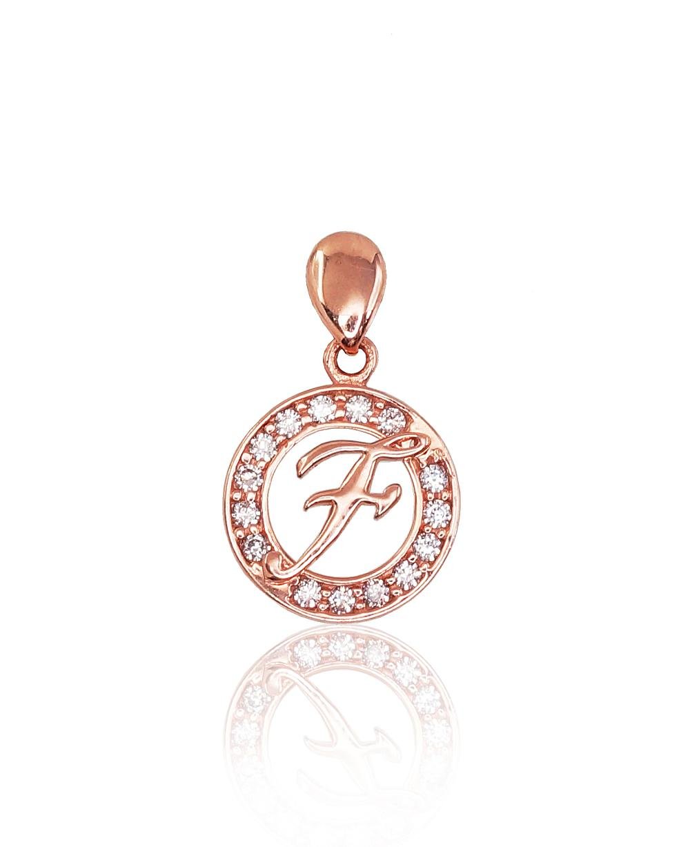 Gold pendant with Zirkons