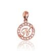 Gold pendant with Zirkons