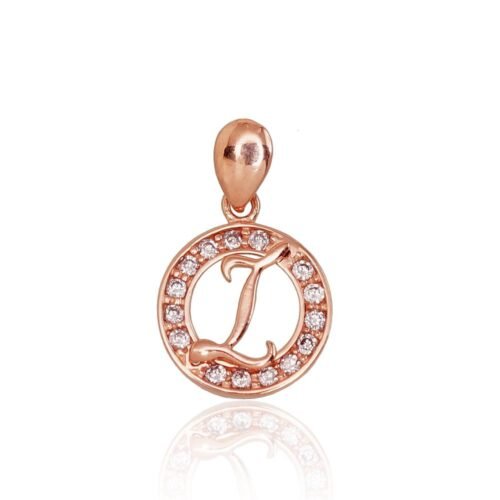 Gold pendant with Zirkons
