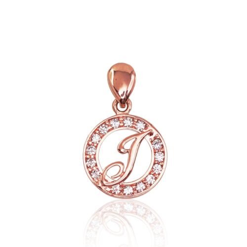 Gold pendant with Zirkons