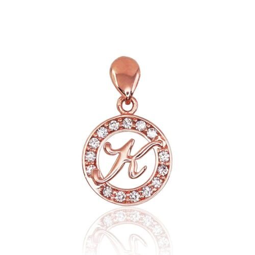 Gold pendant with Zirkons