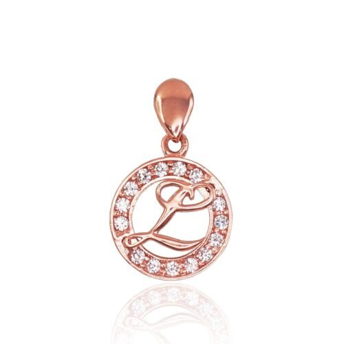 Gold pendant with Zirkons
