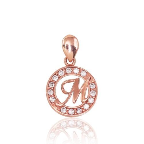 Gold pendant with Zirkons