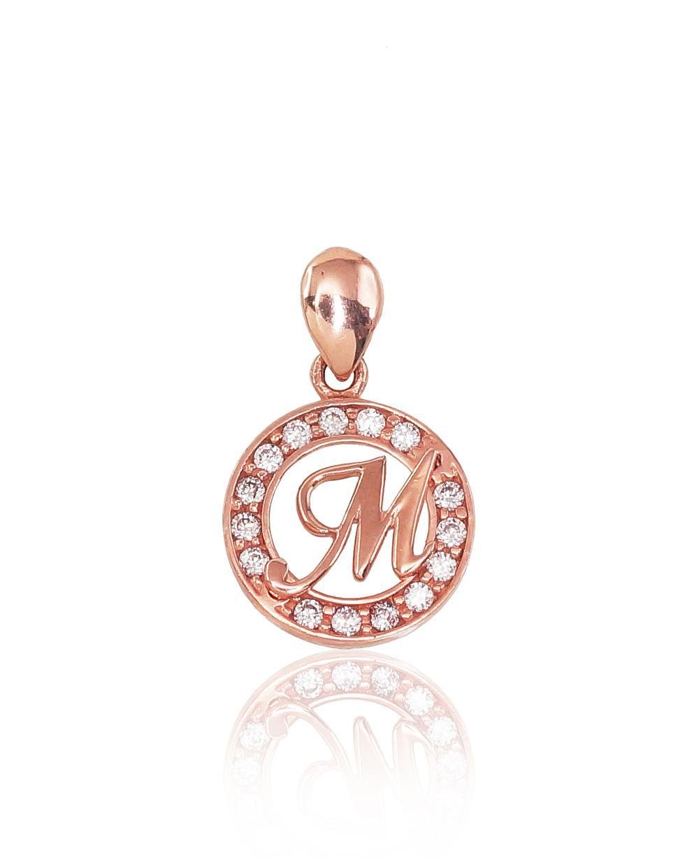 Gold pendant with Zirkons
