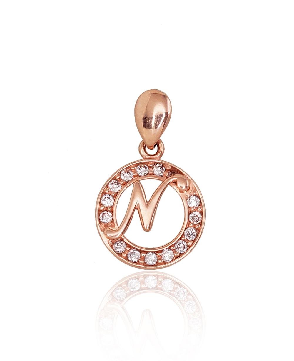 Gold pendant with Zirkons