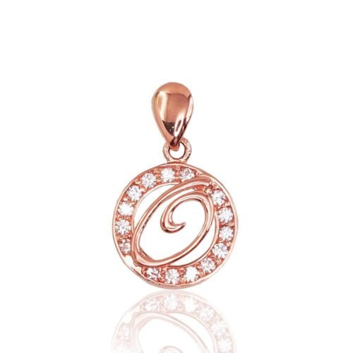 Gold pendant with Zirkons