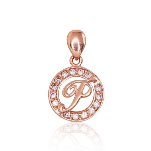 Gold pendant with Zirkons