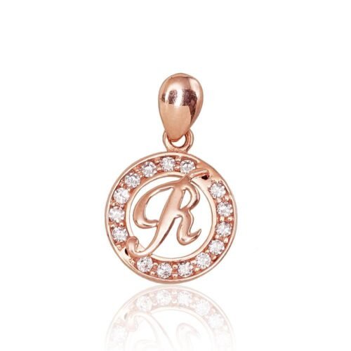 Gold pendant with Zirkons