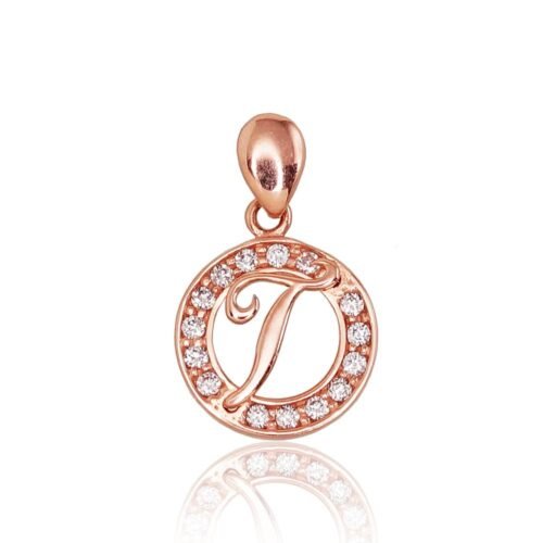Gold pendant with Zirkons