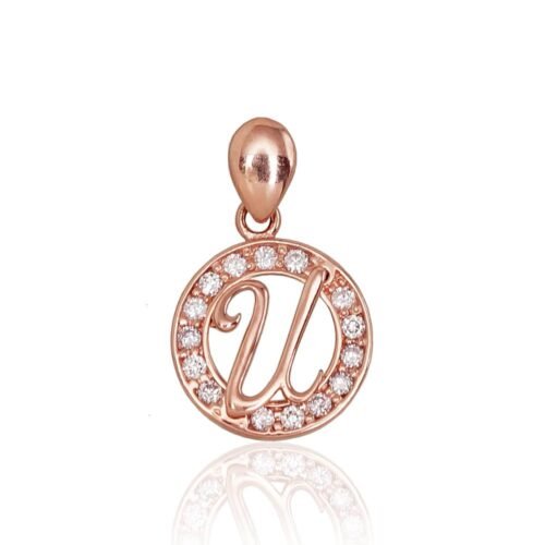 Gold pendant with Zirkons