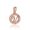 Gold pendant with Zirkons