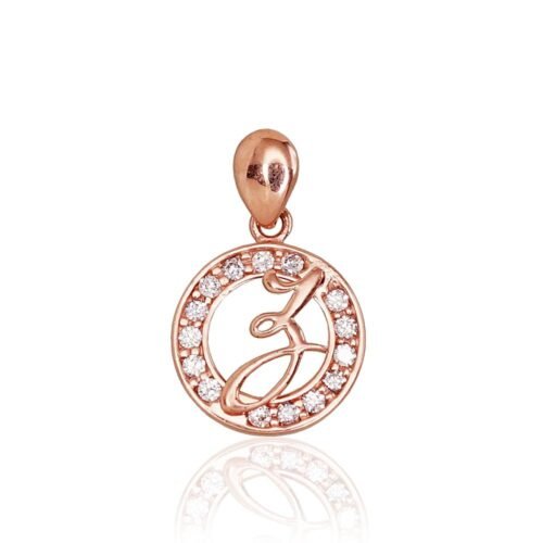 Gold pendant with Zirkons