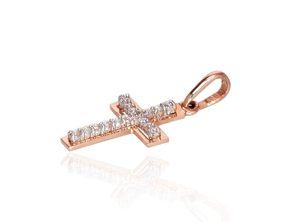 Gold pendant with Zirkons - Image 2