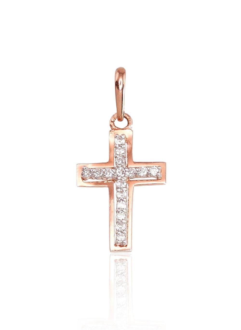 Gold pendant with Zirkons