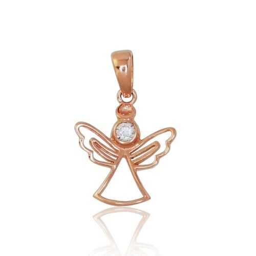 Gold pendant with Zirkons