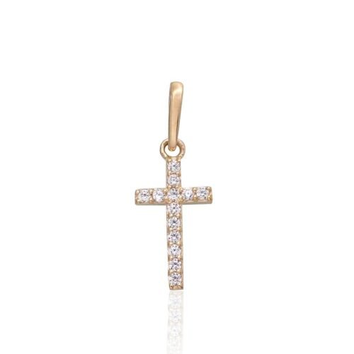 Gold pendant with Zirkons