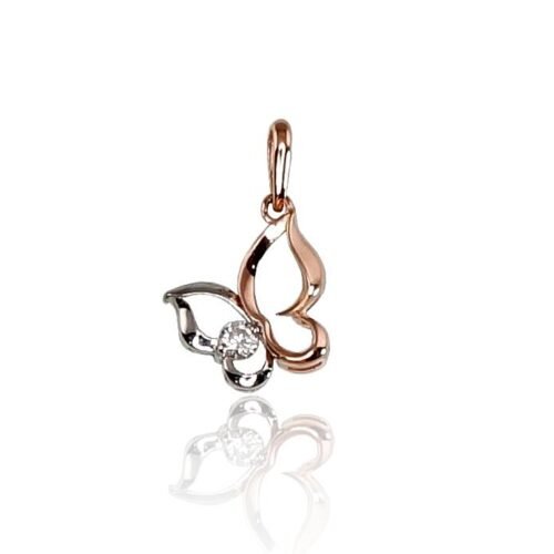 Gold pendant with Zirkons