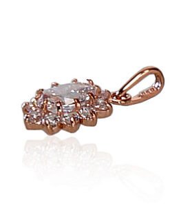 Alternative view of Gold pendant with Zirkons