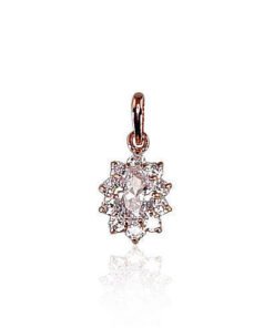 Gold pendant with Zirkons