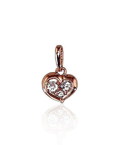 Gold pendant with Zirkons