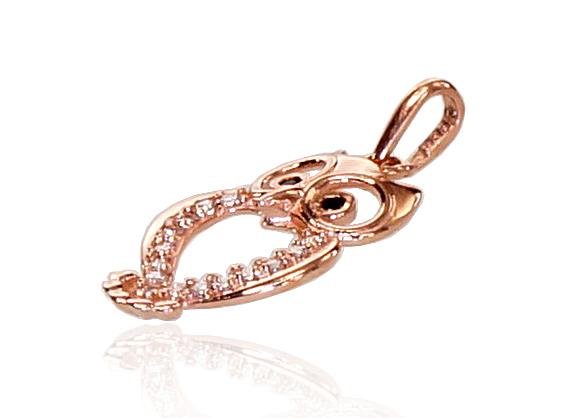 Gold pendant with Zirkons - Image 2
