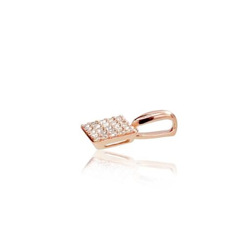 Alternative view of Gold pendant with Diamonds