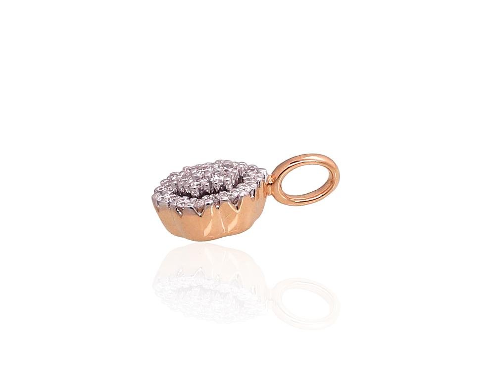 Gold pendant with Diamonds - Image 2
