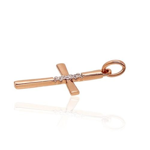 Alternative view of Gold pendant with Diamonds