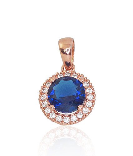 Gold pendant with Zirkons