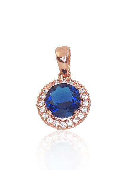 Gold pendant with Zirkons